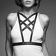 Портупея из экокожи Bijoux Indiscrets Maze – Cross Cleavage Harness Black - изображение 2