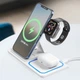 Беспроводная док-станция 3-в-1 XO WX White для смартфона / Apple Watch / AirPods - изображение 1