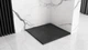 Піддон для душової кабіни REA BLACK STONE 90x90x3см квадратний акриловий із сифоном чорний REA-K9601 - зображення 6