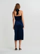 Бархатное платье "Mona: ginatricot 12125 XL (96748XL) Синий - изображение 2