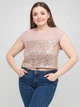 Блуза однотонний кежуал Little Mistress AB160719-39 M (65591M) Пудра - зображення 1