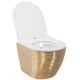 Унитаз REA Carlo Flat Brush Золото REA-C6942 - изображение 5