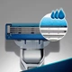 Станок для бритья мужской (Бритва) Gillette Mach3 Turbo с 2 сменными картриджами - изображение 5
