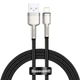 Кабель Baseus Cafule Series Metal Cable USB to Lightning 2.4A 0.25m CALJK-01 Black - изображение 1