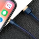 Кабель Baseus Cafule Cable USB to lightning 2.4A 1m CALKLF-BV3 Blue-Gold - изображение 3