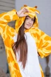 Пижама Кигуруми взрослая BearWear Жираф S 145 - 155 см Желто-оранжевый (K1W1-0039-S) - изображение 2