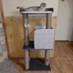 Стильный кошачий комплекс когтеточка с домиком для котов кошки и котят Ричард 120х60х40см бежево коричневый - изображение 4