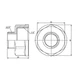 Переход SD Forte 1" 1/4х3/4" ВН SF3603220 - изображение 2