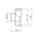 Переход SD Forte 1" 1/2х3/4" ВН SF3604020 - изображение 2