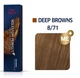 Краска для волос Wella Koleston 8/71 Светлый блонд коричневый пепельный 60 мл - изображение 1