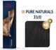 Краска для волос Wella Koleston 33/0 Темный коричневый интенсивный натуральный 60 мл. - изображение 1