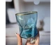 Стакан для напоїв DS Crystal Gold Geometry blue бірюзовий c золотим обідком 310 мл - зображення 2