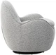 Кресло поворотное Vetro Mebel Каллисто Серая рябь (Callisto-gray- ripples-swivel-chair) - изображение 2