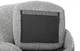Кресло поворотное Vetro Mebel Каллисто Серая рябь (Callisto-gray- ripples-swivel-chair) - изображение 13