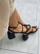 Босоніжки жіночі ShoesBand Чорні натуральні шкіряні на підборах 40 (26-26,5 см) (S85271-5) - зображення 5