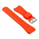 Силиконовый ремешок Watchbands для Samsung Gear S3 / Samsung Galaxy Watch 46mm Silver - оранжевый (WB001ORANGE20) - изображение 3