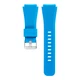 Силиконовый ремешок Watchbands для Samsung Gear S3 / Samsung Galaxy Watch 46mm Silver - голубой (WB001BLUE) - изображение 2