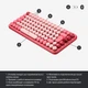 Клавиатура Logitech POP Keys Wireless Mechanical Keyboard Rose (920-010718) - изображение 6