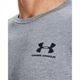 Футболка Under Armour Left Chest Logo Sleeve Steel Light Heather, L (48) (10680643) - изображение 5
