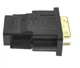 Перехідник Noname DVI (male) - HDMI (female) 24pin чорний - зображення 4