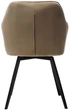 Стул для кухни и гостиной поворотный Vetro Mebel R-63 Капучино (R-63-cappuccino/ black) - изображение 4