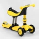Трехколесный самокат-велобег 3в1 BS-38804 Best Scooter (3 колеса PU со светом, сидение, амортизаторы, родительская ручка) - изображение 4