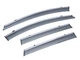 Дефлекторы окон (ветровики) SUN VISORS с хромом Porsche Cayenne 2011-2018 KL-1003 - изображение 1