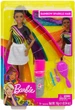 Лялька Barbie Rainbow Sparkle Hair Doll Райдужне сяйво волосся Брюнетка (FXN97) (B07GLLZJWP) - изображение 10