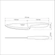 Нож Chef Tramontina Plenus light grey, 152 мм 23426/136 - изображение 3