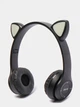 Бездротові навушники "Котячі вушка" CatEar P47M з підсвіткою RGB Bluetooth MP3 плеєр Black - зображення 2