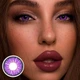 Линзы цветные Magister без диоптрий фиолетовые 0098RА + контейнер для хранения - изображение 2