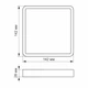 LED Cветильник потолочный накладной квадрат 12W 5000K VIDEX (VL-DLSS-125) 220V - изображение 3