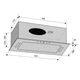 Вытяжка Ventolux Punto 52 X (950) PB, 520 мм, нержавеющая сталь(TO_00-00005970) - изображение 6