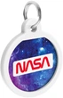 Адресник для собак и котов металлический WAUDOG Smart ID c QR паспортом "NASA21", круг, Д 25 мм (0625-0148Collar) - изображение 4