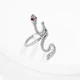 Кольцо змейка со стразами "Silver Snake", цвет серебро, 1 шт - изображение 1