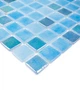 Стеклянная мозаика Glass Mosaic NI1205 Light Blue Pearl 31,7x31,7 за 1 ШТ - изображение 2