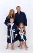 Махровый детский халат IDEAL TEXTILE с капюшоном, 380 г/м2 темно-синий+белый на 3 года (98 - 110 см) - изображение 9
