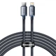 USB кабель Type-C на Lightning для iPhone Baseus Crystal Shine Series (20W, 2m). Black - зображення 2