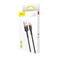 USB кабель із роз'ємом Micro USB BASEUS Сafule (2m, 1.5A, 480 Mbps). Black-Red - зображення 6