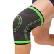Наколенник эластичный бандаж фиксатор коленного сустава Sibote 2501 размер XL Dark Grey-Green - изображение 1
