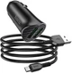 Автомобільний зарядний пристрій Hoco Z39 18W (QC3.0 + 2 USB + кабель microUSB) Чорний (27494) - зображення 2