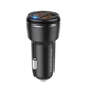 Автомобільний зарядний пристрій Borofone BZ17 Core dual port QC3.0 car charger set(Micro) USB-A Black (BZ17M) - зображення 1