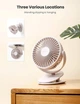 Настільний електричний вентилятор UGREEN USB-C MULTIFUNCTIONAL FAN #80907 із захисними ґратами та прищіпкою - зображення 4
