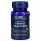Фолиевая кислота и В12, Folate & Vitamin B12, Life Extension, 90 капсул (LEX-18429) - изображение 1