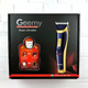 Машинка для стрижки волос и бороды бритва триммер Geemy GM-6005 Pro Синий + Щеточка для чистки - изображение 10