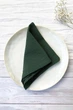 Льняные салфетки TouchableLinen 1 шт Темно-зеленый 25х25 см - изображение 2