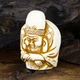 Статуэтка Нэцкэ Фукурокудзю Netsuke Гипс 4,6x3,3x2,4 см Бежевый (00679) - изображение 2