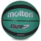 Мяч баскетбольный резиновый Molten BGR7 размер 7 Mint-Black - изображение 1