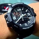 Японські годинники Casio G-SHOCK GA-1000-1A з компасом і датчиком температури чорні. - зображення 4