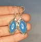 Сережки серебряные с аквамарином 13,75 г - изображение 1